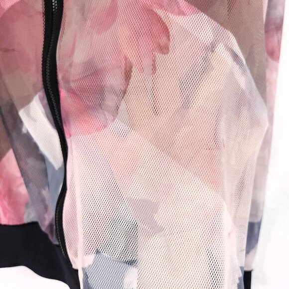 Ultracor Mesh Jacket Size Small Full Zip Sheer Floral Multi Sports Wear - Picture 9 of 12